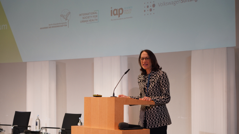 Peggy Hamburg, Co-President of the InterAcademy Partnership